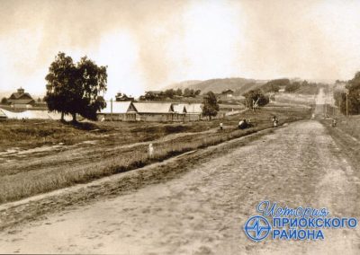 Арзамасское шоссе и вид на Мызу со стороны деревни Щербинка 1914