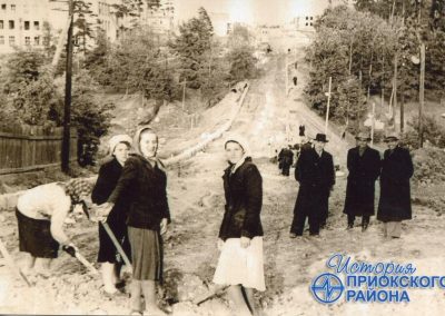 ул. 40 лет Октября Вид в сторону Народной стройки 1960